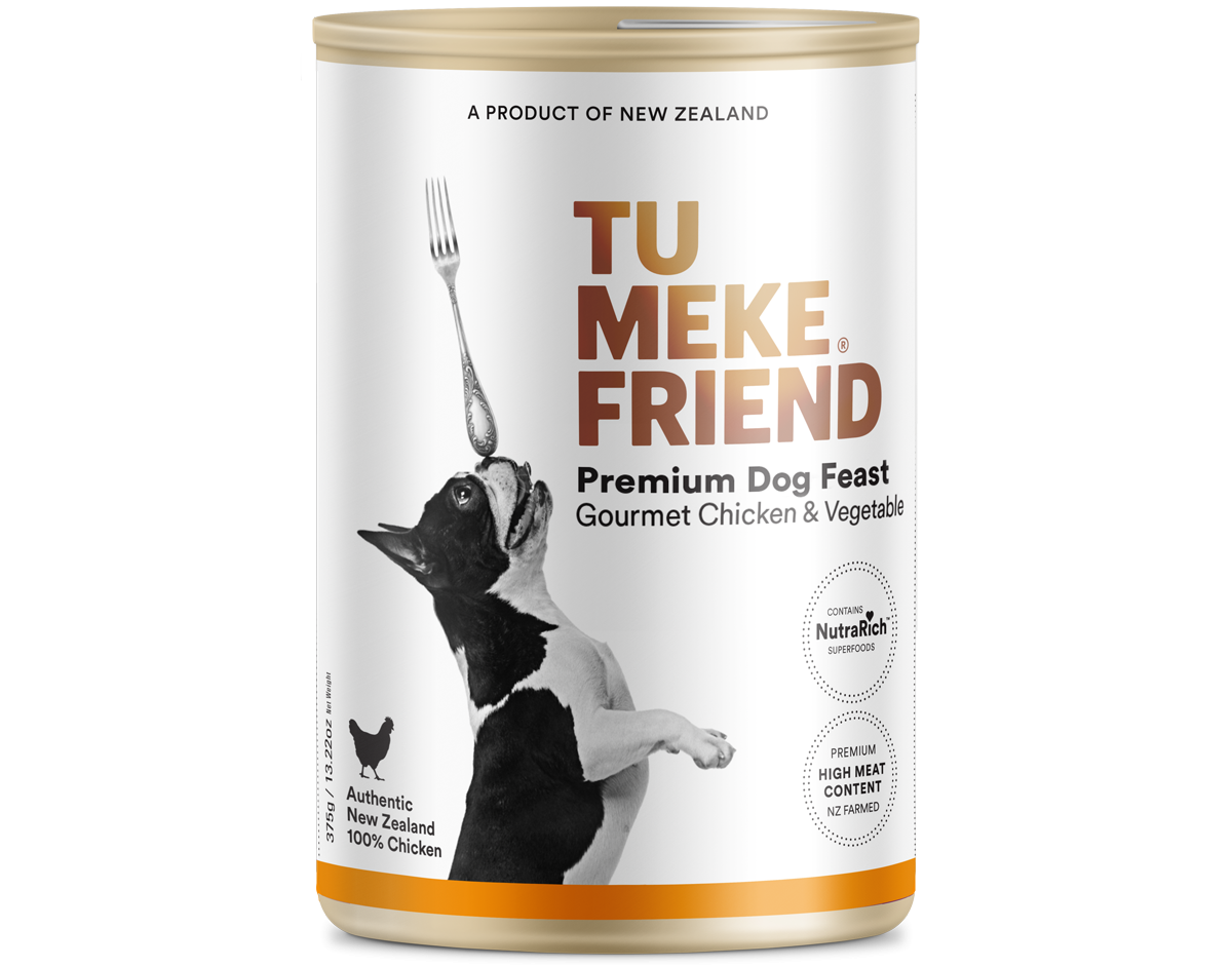 9367 Tu Meke Friend Can 375g Dog Front Chicken