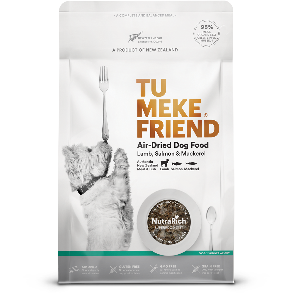 9617 Tu Meke Air Dried Food Render Front Dog Lamb